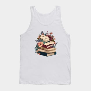 Floral Books Knowledge Growing Like Flowers Tank Top